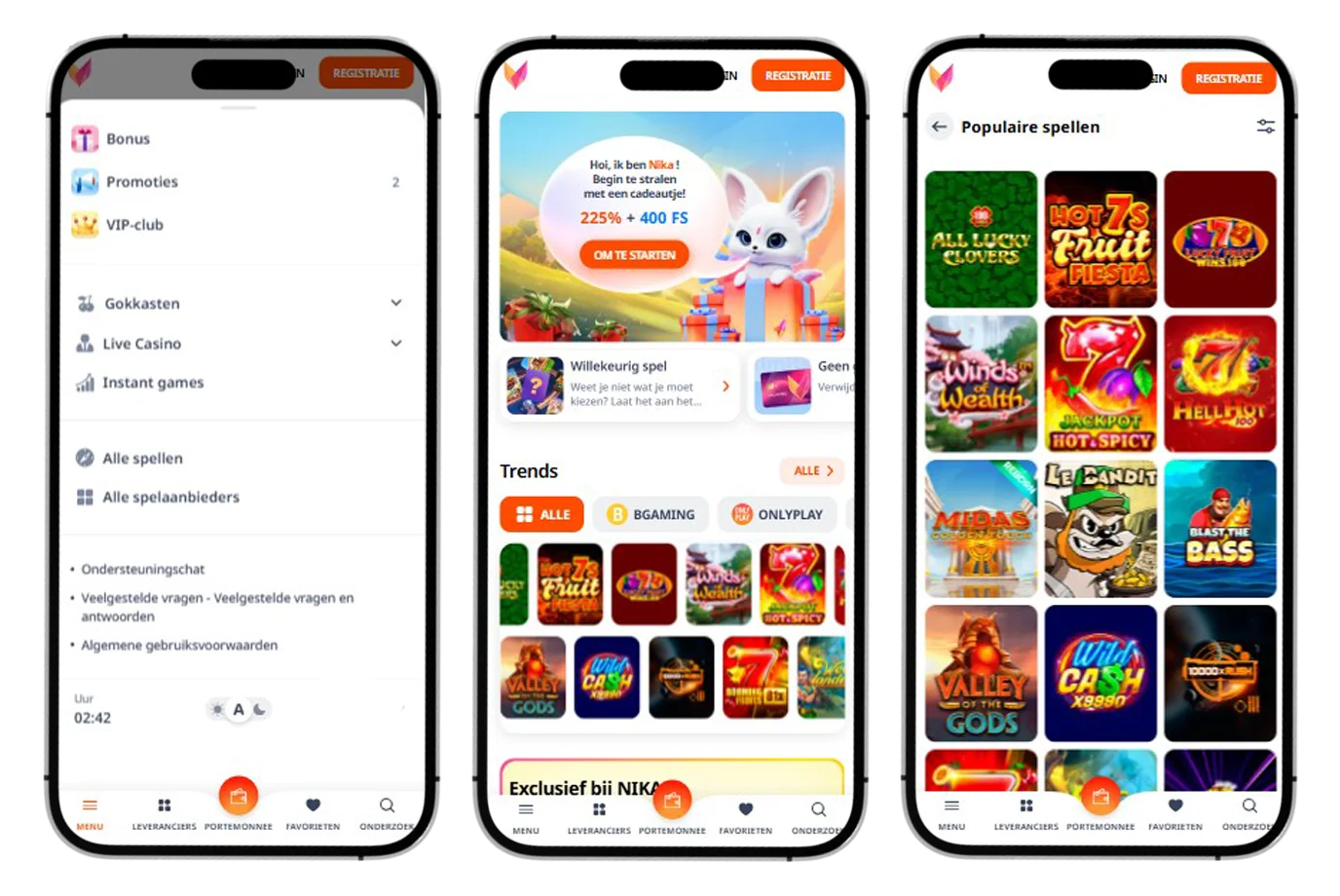 Nika Casino Mobiele versie