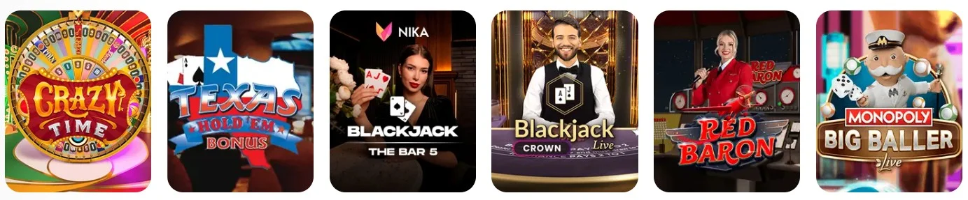 Nika Casino Live casino